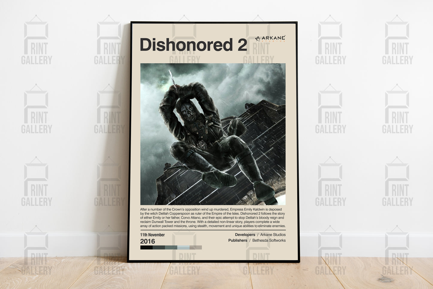 Dishonored 2 Video Game Poster & Digital Download