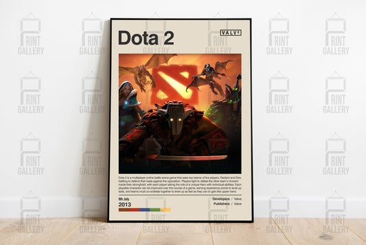 Dota 2 Video Game Poster & Digital Download