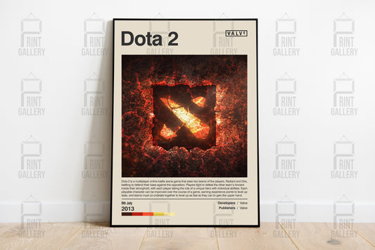 Dota 2 Video Game Poster & Digital Download