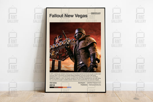 Fallout New Vegas Video Game Poster & Digital Download