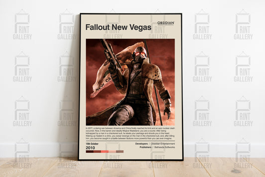 Fallout New Vegas Video Game Poster & Digital Download