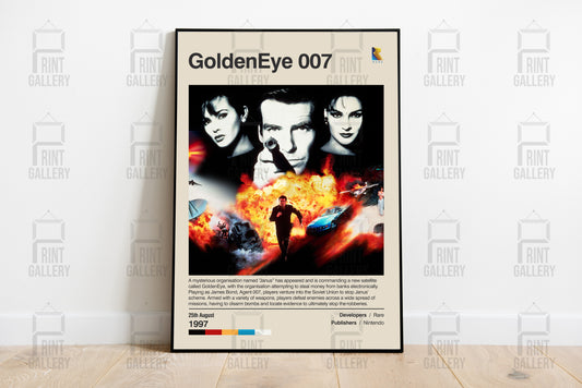 GoldenEye 007 Video Game Poster & Digital Download