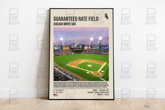 Chicago White Sox Guaranteed Rate Field MLB Stadium Poster & Digital Download
