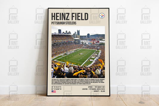 Pittsburgh Steelers Heinz Field NFL Stadium Poster & Digital Download