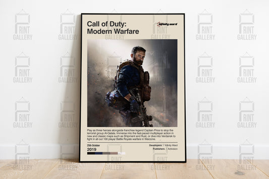 Call of Duty Modern Warfare 2019 Video Game Poster & Digital Download