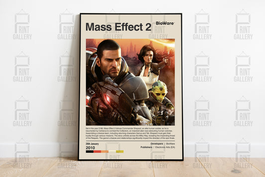 Mass Effect 2 Video Game Poster & Digital Download