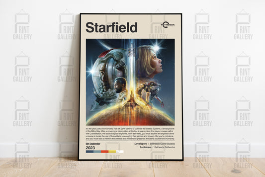 Starfield Constellation Video Game Poster & Digital Download