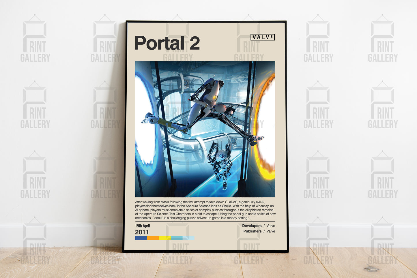 Portal 2 Video Game Poster & Digital Download