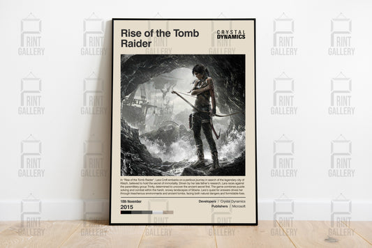 Rise of the Tomb Raider Video Game Poster & Digital Download