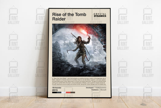 Rise of the Tomb Raider Video Game Poster & Digital Download