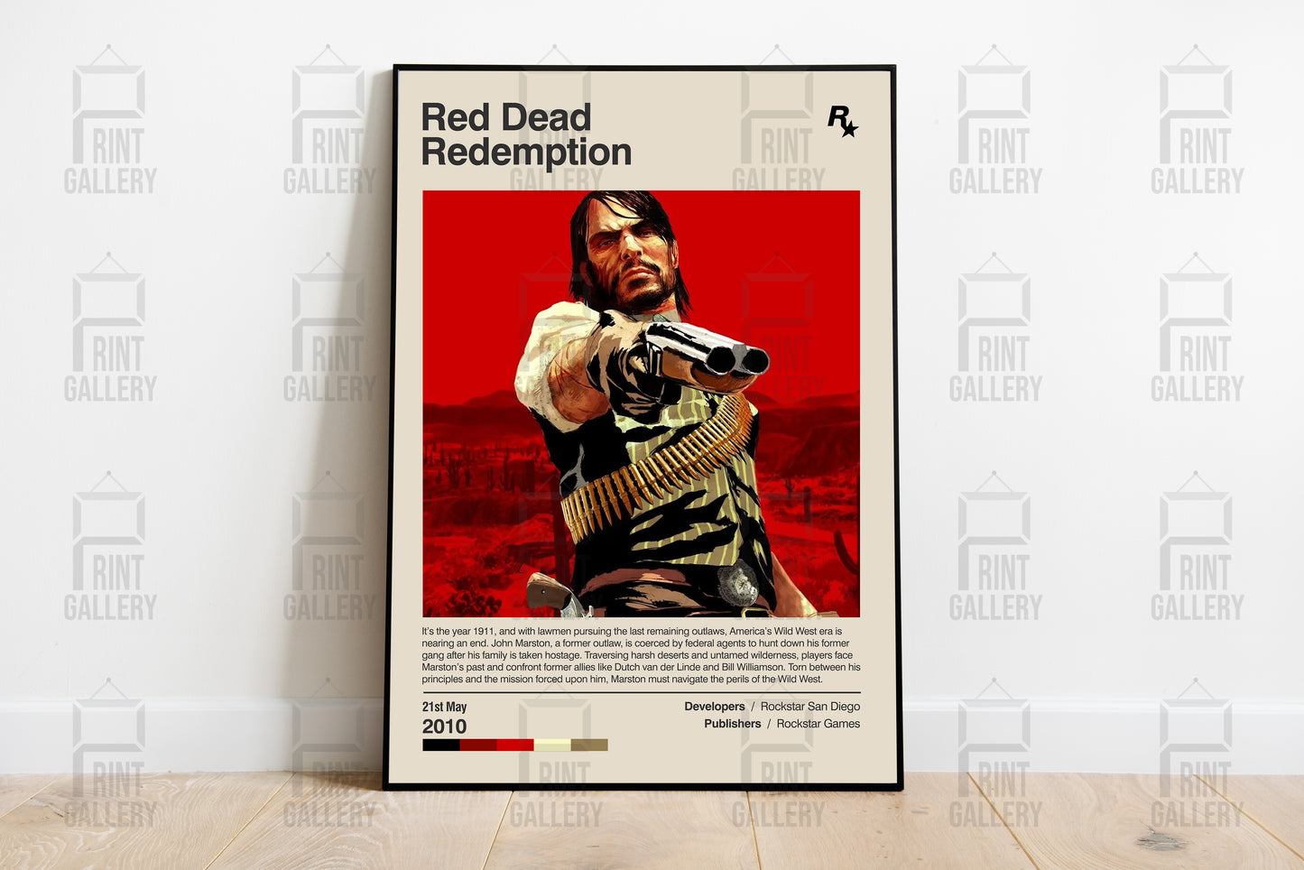 Red Dead Redemption Video Game Poster & Digital Download