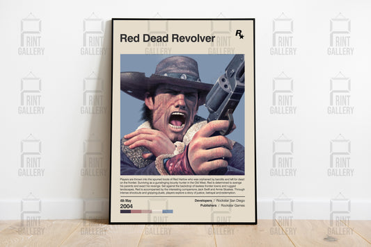 Red Dead Revolver Video Game Poster & Digital Download