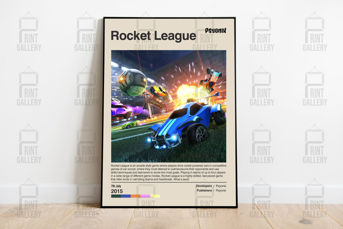 Rocket league Video Game Poster & Digital Download