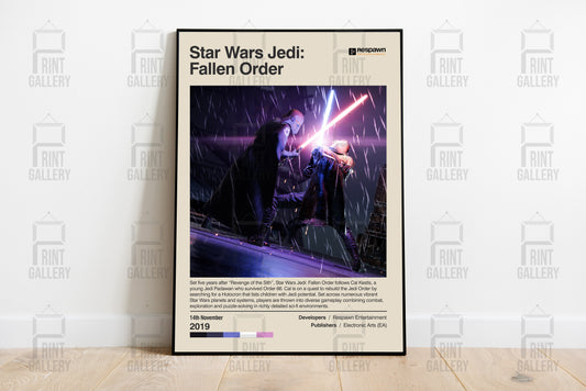 Star Wars Jedi Fallen Order Video Game Poster & Digital Download