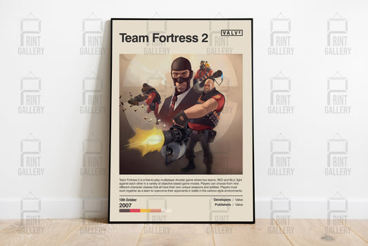 Team Fortress 2 Video Game Poster & Digital Download