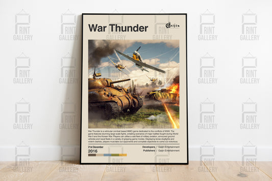 War Thunder Video Game Poster & Digital Download