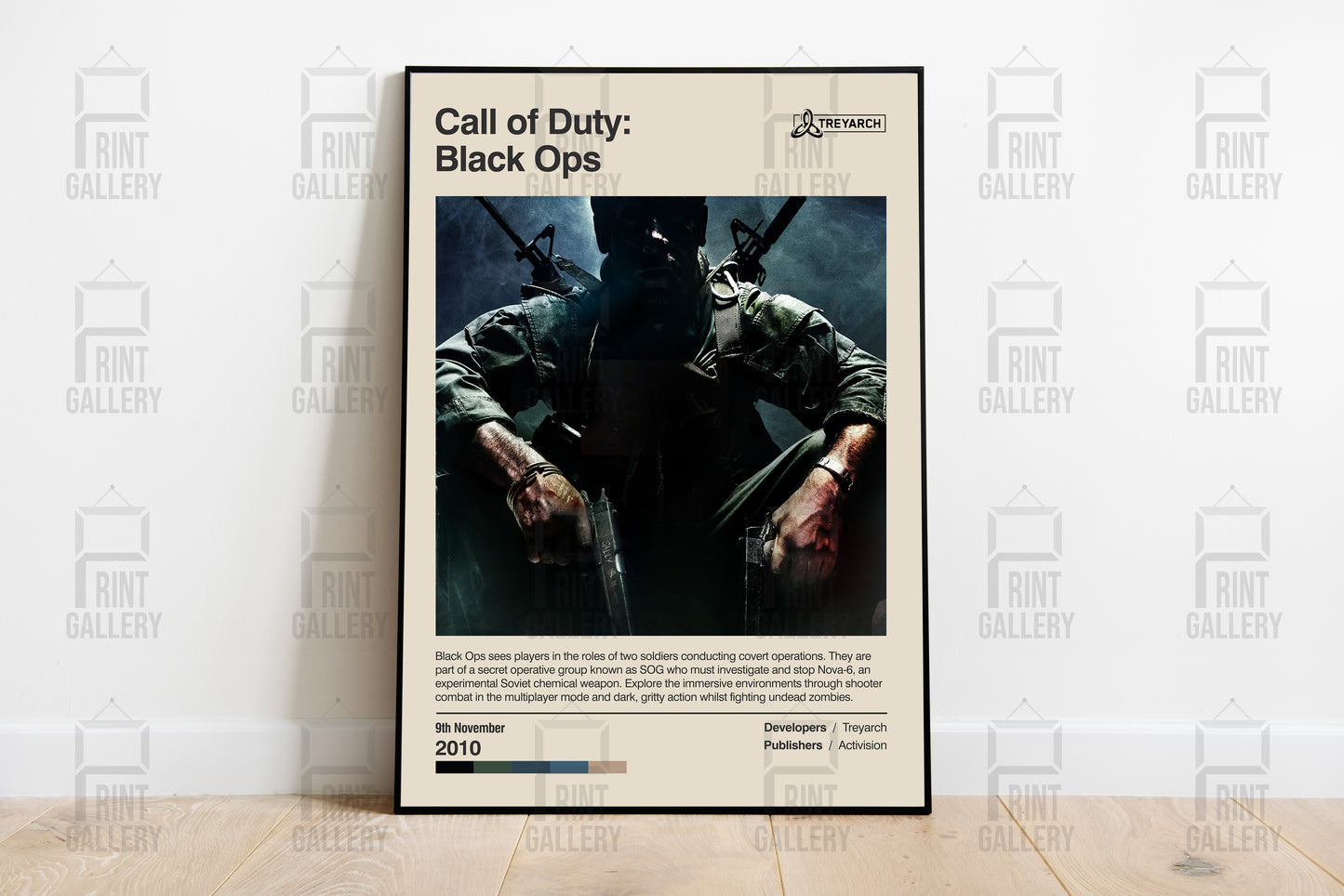 Call of Duty Black Ops Video Game Poster & Digital Download