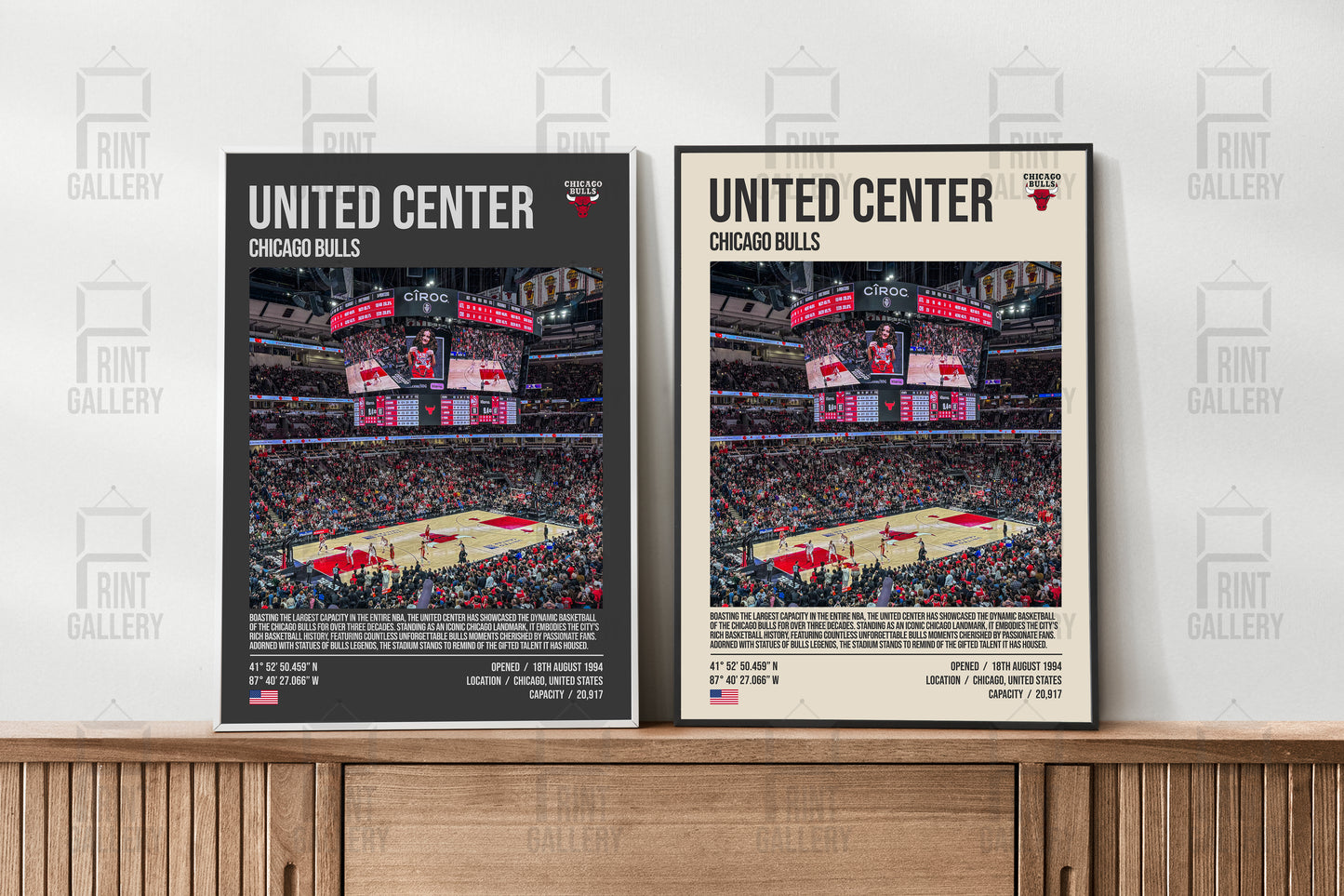 Chicago Bulls United Center NBA Stadium Poster & Digital Download