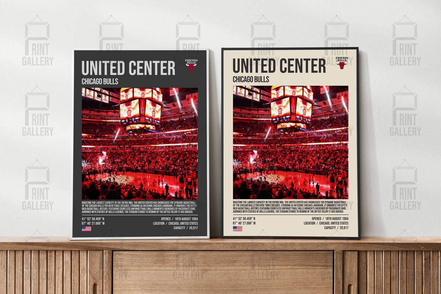 Chicago Bulls United Center NBA Stadium Poster & Digital Download